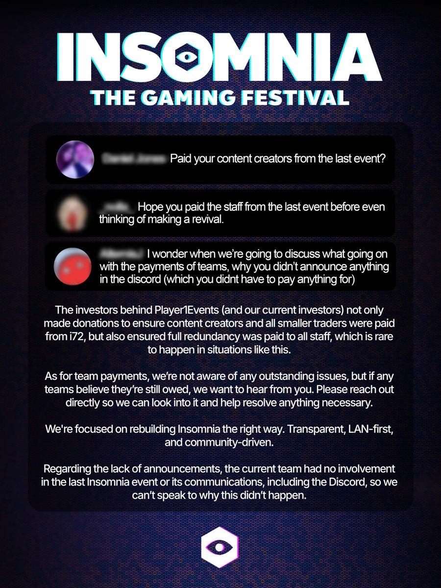 IGFestUK's tweet image. New team. New chapter. Same love for Insomnia