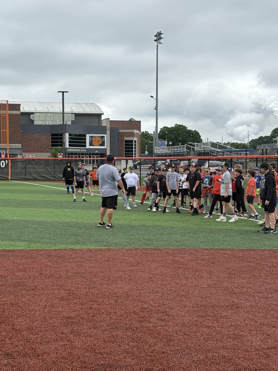 Camp day 2! Pictured below are our winners of our long-toss and baserunning competitions!