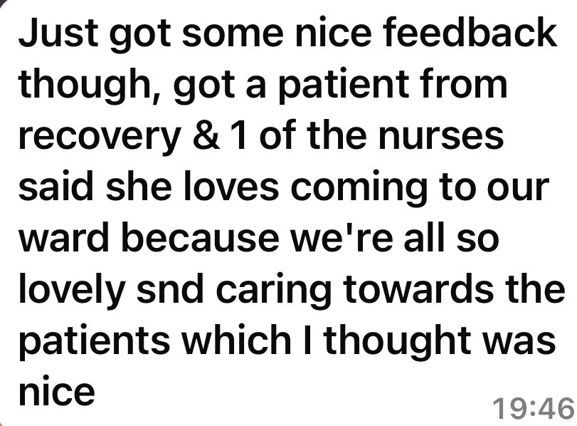 Amanda Metcalf (Coulthurst) (@amandametcalf90) on Twitter photo Love receiving emails like this …
Always nice to get a reminder that despite the pressure the NHS is under, we’re still going above & beyond for our patients - and building a positive culture on the ward.
<a href="/Stroke_Unit_RPH/">Acute Stroke Unit @lthtr</a>
<a href="/ChrisWinster/">Chris winster</a> Love receiving emails like this …
Always nice to get a reminder that despite the pressure the NHS is under, we’re still going above & beyond for our patients - and building a positive culture on the ward.
<a href="/Stroke_Unit_RPH/">Acute Stroke Unit @lthtr</a>
<a href="/ChrisWinster/">Chris winster</a>