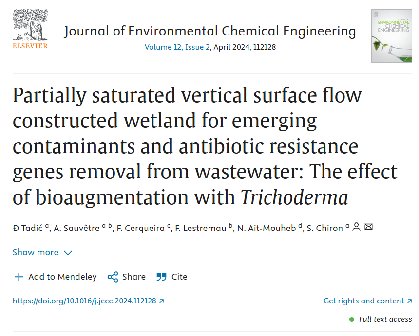 PrimaSAFE's tweet photo. Enhancing constructed wetlands with Trichoderma asperellum boosts contaminant removal and influences ARGs dynamics. Explore PRIMA-SAFE's innovative approach to sustainable wastewater treatment.
🔗 https://t.co/WBjgtYFqxs
#PRIMASAFE #WaterTreatment #Bioaugmentation https://t.co/9dTQnzJKRp