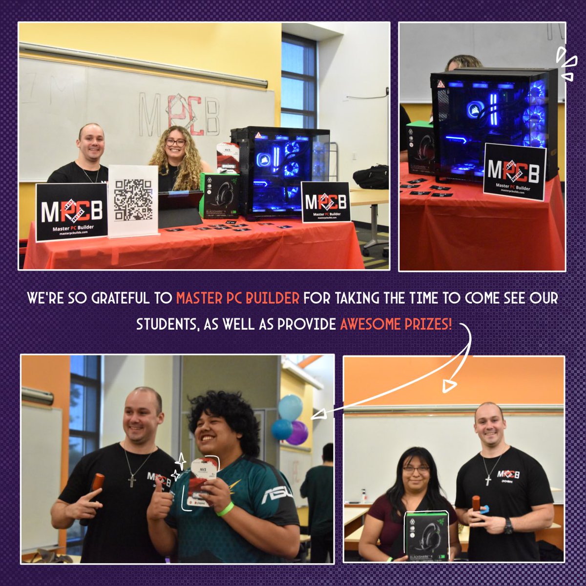 OhloneRenegades's tweet image. 𝗥𝗡𝗚 𝗙𝗘𝗦𝗧𝗜𝗩𝗔𝗟 𝗥𝗘𝗖𝗔𝗣 - PART 3 

SPECIAL THANK YOU to MASTER PC BUILDER for coming in to see our students, and for providing awesome prizes 💫 We loved having you guys :) 

#RNGwin #endofthesemester