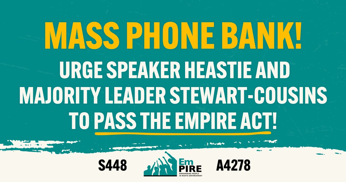 WJCNY #FundExcludedWorkers (@workerjusticeny) on Twitter photo Employers steal $3B from NY workers every year. The EmPIRE Act can help stop this. With only two weeks left to pass EmPIRE, lawmakers to need to hear from you! Tap the link to call our elected leaders: bit.ly/EmPIRECall Employers steal $3B from NY workers every year. The EmPIRE Act can help stop this. With only two weeks left to pass EmPIRE, lawmakers to need to hear from you! Tap the link to call our elected leaders: bit.ly/EmPIRECall