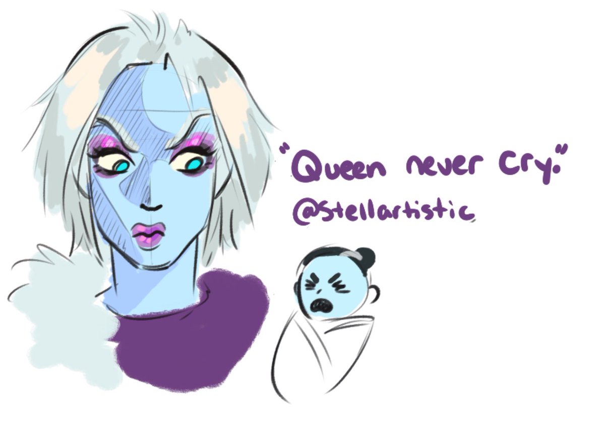 Steiiartistic's tweet image. More of my sketches from a draw-together a few days ago
Queen Never Cry
#Destiny2Art