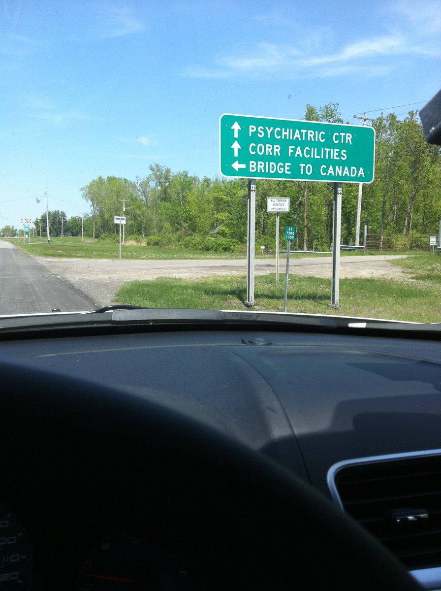 Driving through upstate New York when I reached a fork in the road...