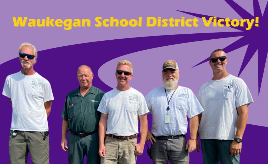 Congratulations to Waukegan School District workers for doing a great job enforcing your contract.

Every full-time employee as of April 25, 2025, will receive approximately 31 hours of pay! 

Read more: seiu73.org/2025/05/waukeg…