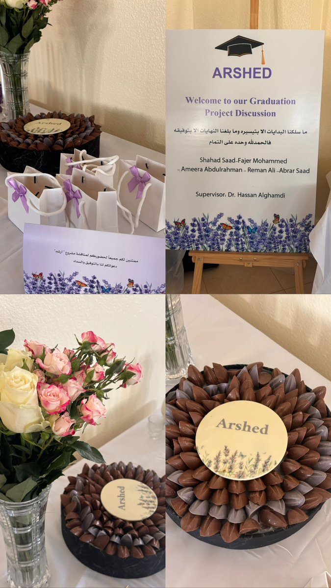 sh707s's tweet photo. الحمد لله 💫
تمّت اليوم مناقشة مشروع ١ بعنوان "أرشد"🎓
كانت رحلة جميلة ومليانة تعلم وتحديات، لكن الحمد لله وصلنا للنهاية!
كل الشكر والتقدير لمشرفنا د. حسن على دعمه وتوجيهه المستمر، @AlghamdiHassan 
وشكر خاص لكل من ساعدنا خلال هالمسيرة.
جاهزين للخطوة الجاية بإذن الله! 💪🏼✨ https://t.co/nVd14ljUAy