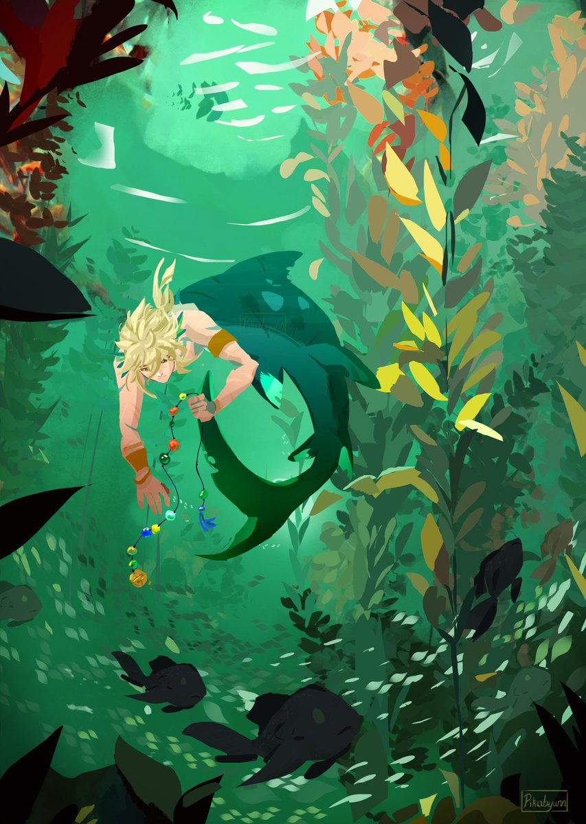 Pikabyunn's tweet photo. Back to drawing my boy, Aspen! This time for Mermay. https://t.co/M0YZdMEVzS