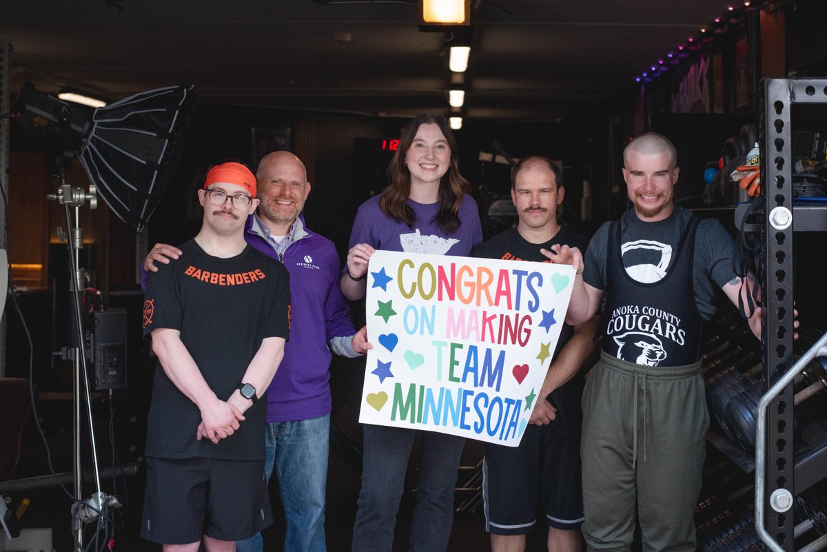 Special Olympics USA Games (@2026usagames) on Twitter photo Powerlifting is coming to the <a href="/2026USAGames/">Special Olympics USA Games</a> and the official sponsor of powerlifting, <a href="/Affinity_Plus/">Affinity Plus</a>, surprised some of the athletes who qualified to represent Team MN at the 2026 Special Olympics USA Games in Minnesota.
#CallingAllChampion #2026USAGames
youtu.be/T6FabH3QhyM Powerlifting is coming to the <a href="/2026USAGames/">Special Olympics USA Games</a> and the official sponsor of powerlifting, <a href="/Affinity_Plus/">Affinity Plus</a>, surprised some of the athletes who qualified to represent Team MN at the 2026 Special Olympics USA Games in Minnesota.
#CallingAllChampion #2026USAGames
youtu.be/T6FabH3QhyM