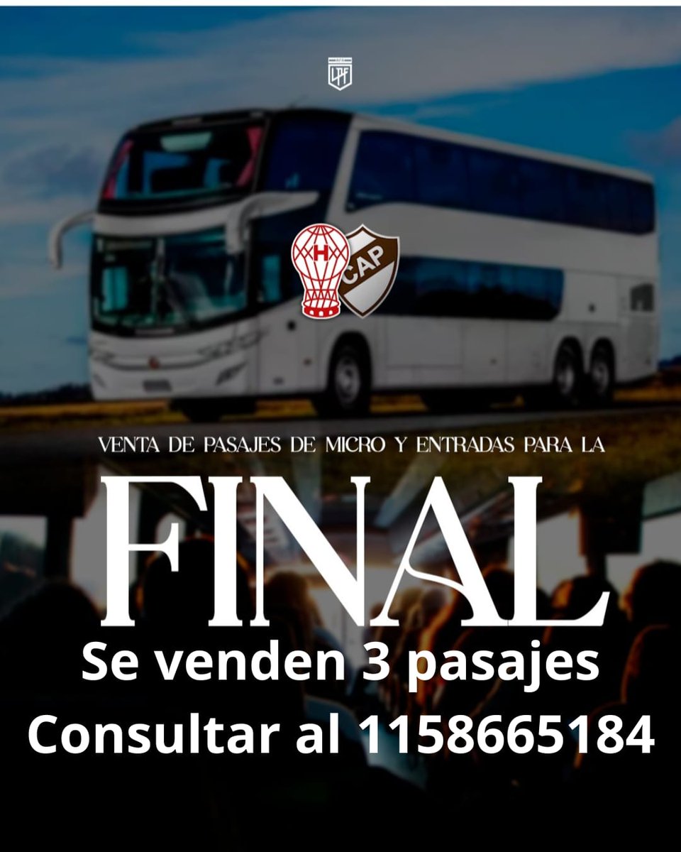 ManicomioQuema's tweet photo. Info #Huracan✅️
Para las personas que necesiten les dejamos esta posibilidad para viajar a Santiago https://t.co/WjBUdyWf3d