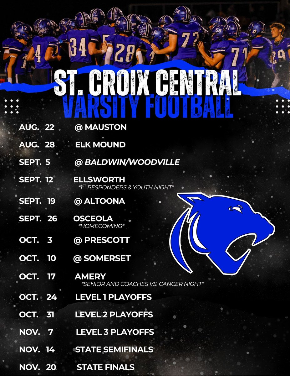 Lets go!!!

12 days to summer training
14 days to summer 7 on 7 league
53 days to contact days
68 days to practice
86 days to first kickoff