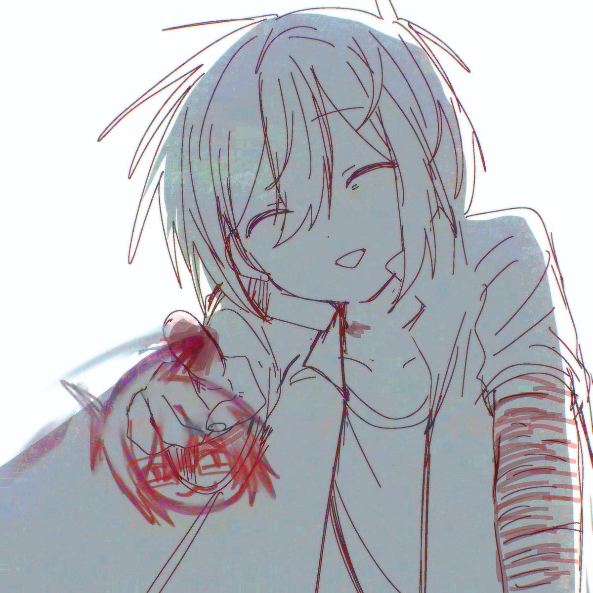 oaaaaaaaaaaa_'s tweet photo. 親友を自分の血で描く https://t.co/ScJzhV39PJ