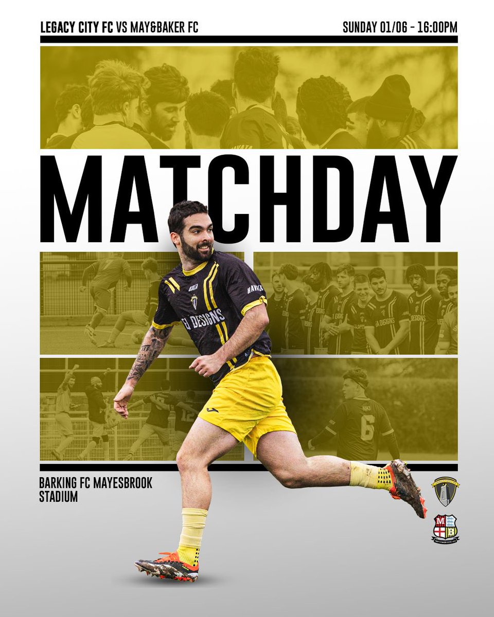 Legacy City Football Club (@legacycityfc) on Twitter photo π¨MATCH DAY ANNOUNCEMENTπ¨
This weekend, Sunday, 16:00pm, Barking FC Stadium, Mayesbrook park. The boys are going to be defending their HAVATA CUP trophy vs <a href="/MayBakerSunECL/">MAY & BAKER Sunday Mens</a> , in a charity game for <a href="/CR_UK/">Cancer Research UK</a>, we look forward to what will undoubtedly be a huge event, with food, π¨MATCH DAY ANNOUNCEMENTπ¨
This weekend, Sunday, 16:00pm, Barking FC Stadium, Mayesbrook park. The boys are going to be defending their HAVATA CUP trophy vs <a href="/MayBakerSunECL/">MAY & BAKER Sunday Mens</a> , in a charity game for <a href="/CR_UK/">Cancer Research UK</a>, we look forward to what will undoubtedly be a huge event, with food,
