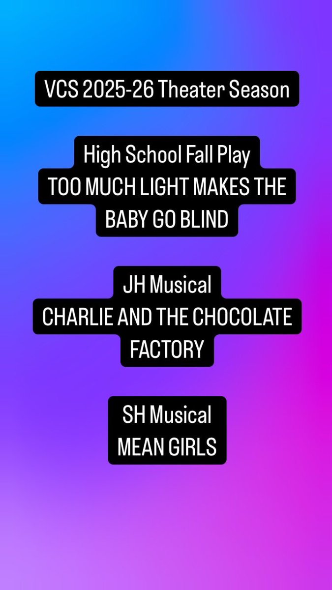 Victor Central Schools Theater tweet media