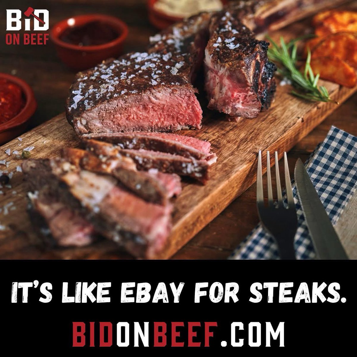 RadkeAmanda's tweet image. It's like Ebay for steaks!

You choose the ranch. 

You choose the beef cuts. 

You choose the price. 

Register today at BidOnBeef.com &amp;amp; secure the finest American Wagyu &amp;amp; Angus beef on the market! 

#AngusBeef #WagyuBeef #GrillingSteaks #Cooking #HomeCooking #Grilling