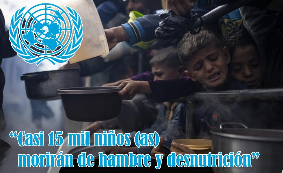 La situación de Gaza es terrible y trágica. Las imágenes de destrucción y muerte son desgarradoras. La ONU ha señalado que casi 15 mil niños (as) morirán de hambre y desnutrición, si los sionistas no levantan el bloqueo de la ayuda a los palestinos. Que no mueran esos niños (as).