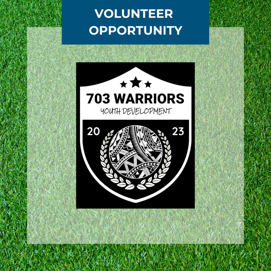 Help level the playing field for underserved youth by volunteering as a soccer coach with 703 Warriors on Wednesday evenings in Arlington.

Learn more and volunteer: connect.volunteerarlington.org/need/detail/?n…