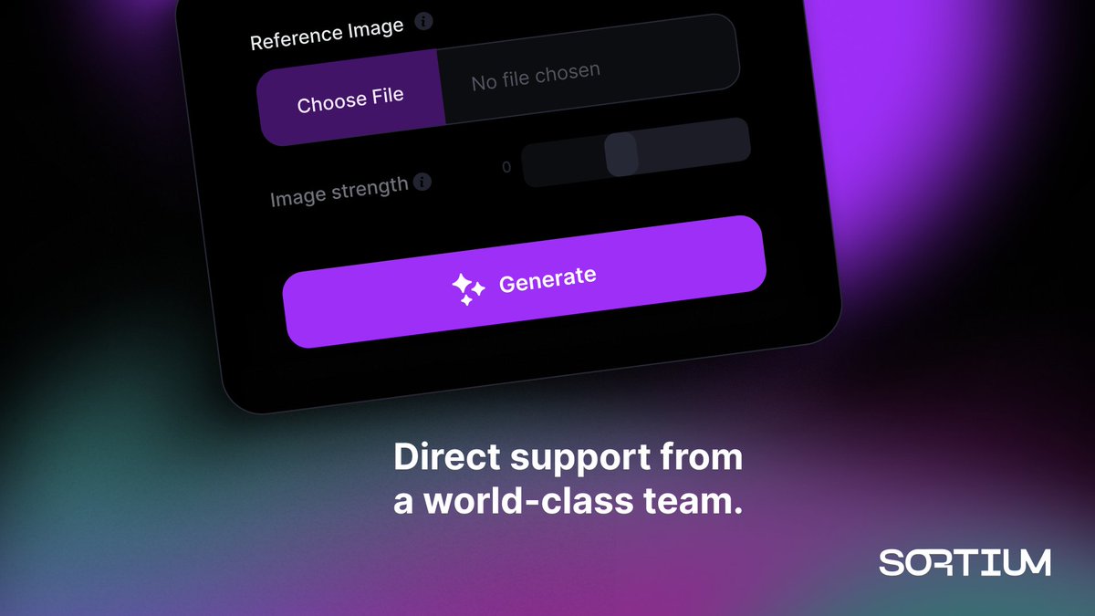Sortium's tweet image. Building a game with Gen AI development tools shouldn't feel like shooting in the dark for the best prompt. 

We believe you deserve more than trial and error.

Streamlined onboarding. Powerful creation tools. Direct support from a world-class team.