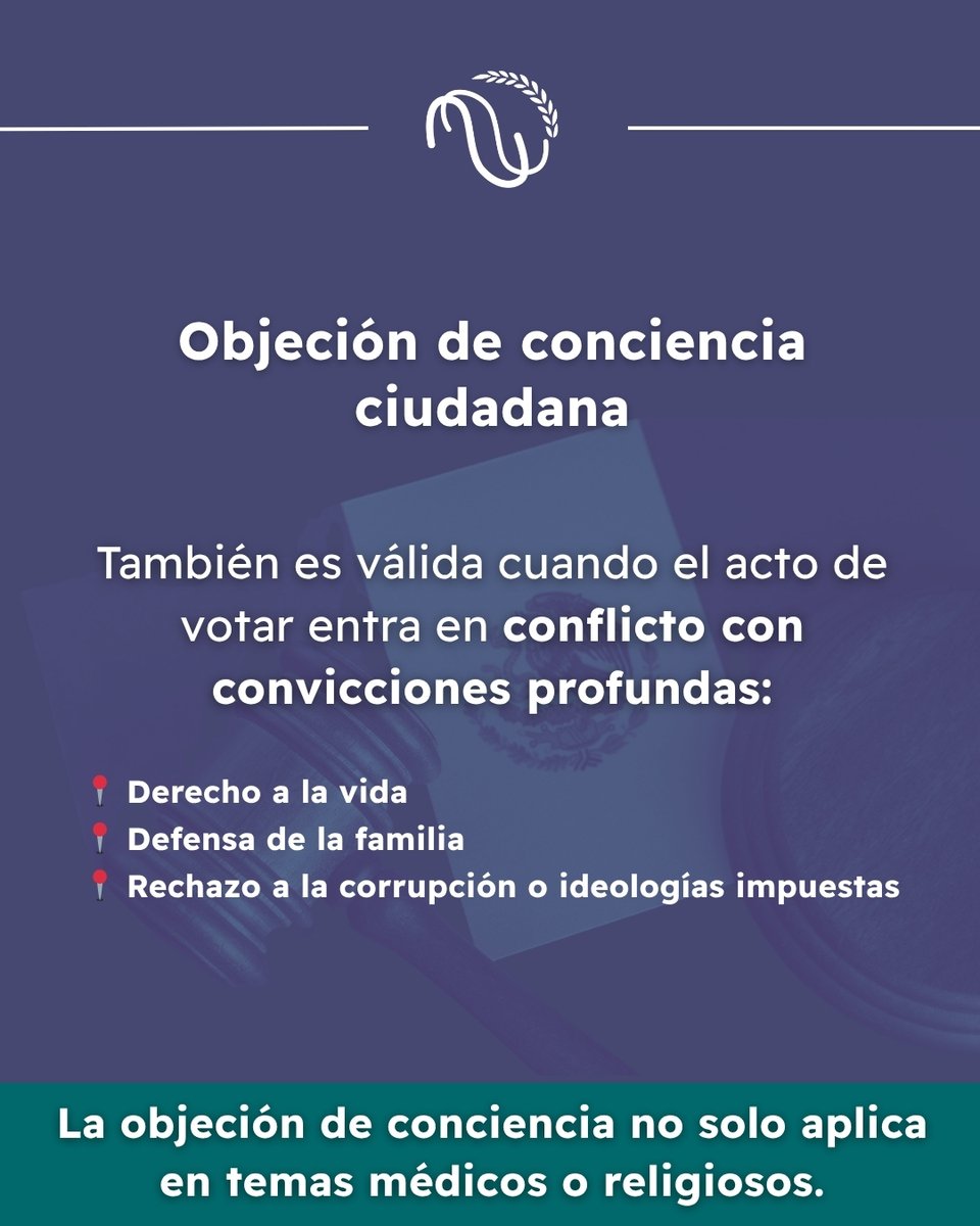 cmdhorg's tweet photo. 🗳️ ¿No te sientes representado por nadie este #1dejunio?
¿Te preguntas si realmente tienes que ir a votar?
👉 Hay una postura legítima, legal y profundamente consciente detrás de no participar en la jornada electoral.
Desde la #CMDH te compartimos una reflexión que quizá no habías considerado.
Entérate aquí ⬇️
#ObjeciónDeConciencia #DerechosHumanos #ParticipaciónConsciente