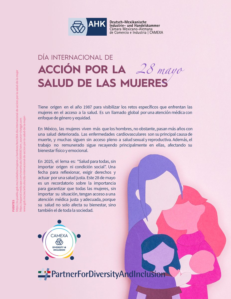 En el marco del Día Internacional de Acción por la Salud de las Mujeres, reafirmamos nuestro compromiso por entornos laborales más saludables, equitativos y con perspectiva de género. 

¡Actuar por la salud de las mujeres es avanzar hacia un futuro más justo y sostenible!