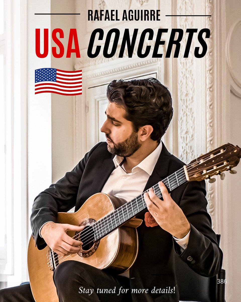 Tengo varios proyectos en EE. UU. 🇺🇸 para los próximos años: conciertos con orquestas, recitales de guitarra solista, residencias anuales en una prestigiosa universidad estadounidense y otros emocionantes planes. #usa #ontour