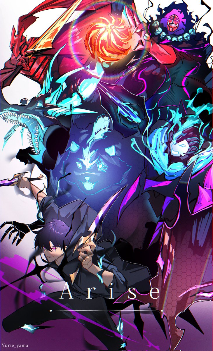#FanArt │Solo Leveling ― "Arise, my shadows" ✨🖤

Artist: <a href="/Yurie_Yamaa/">Yurie_yama1| Vgen</a>