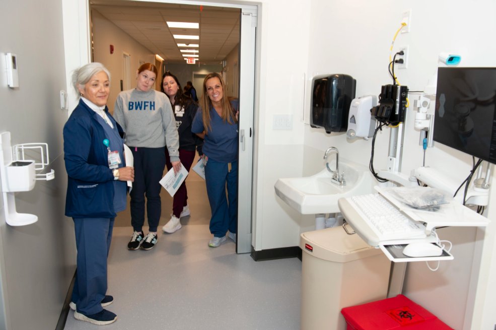 Last week, our staff got their first look at the New East Wing Expansion and Inpatient Addition Tower. The building will add 78 new inpatient beds across 3 units by 2026 and includes 3T MRI and endoscopy suites, and an 8 new bed procedural recovery unit.