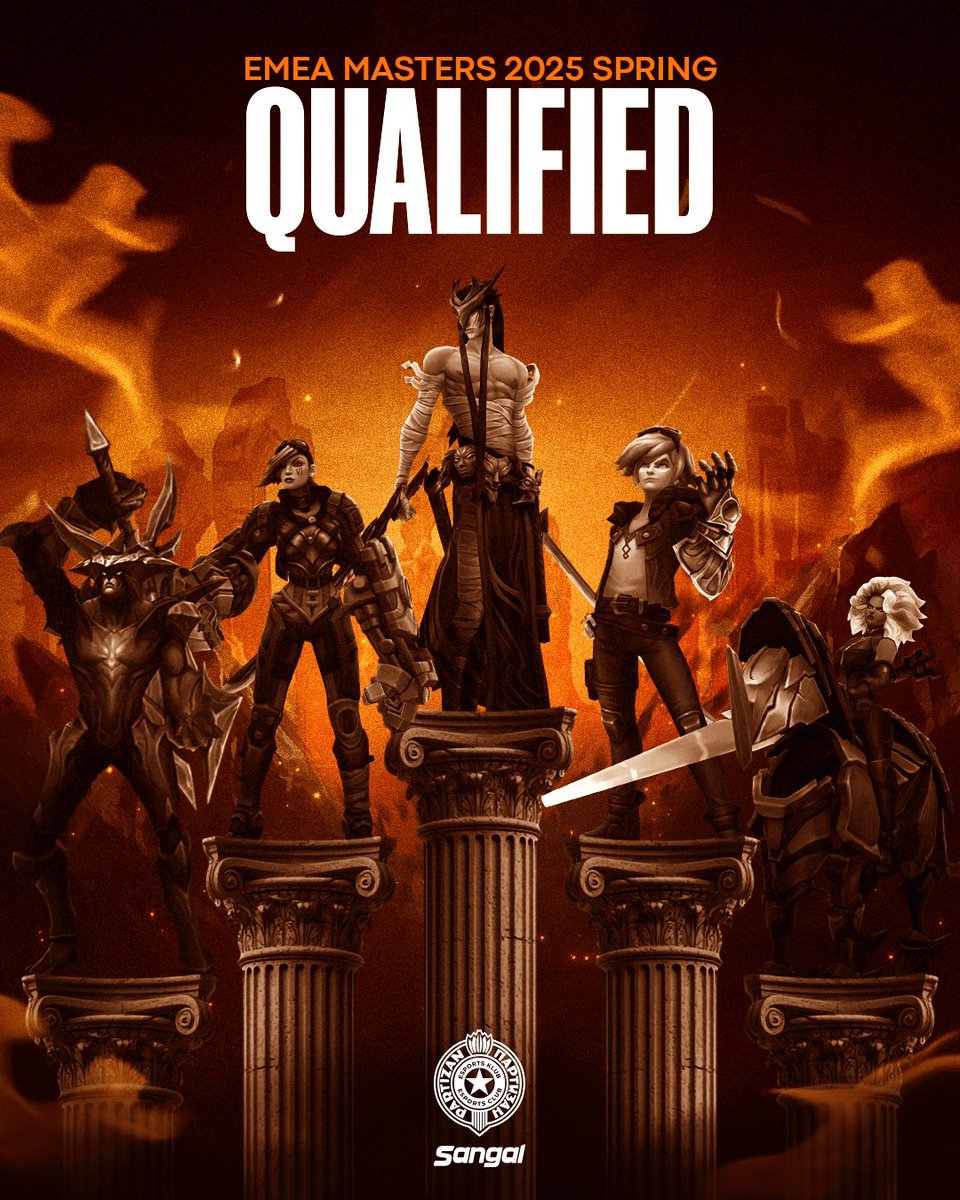 HERE WE ARE.

Partizan Sangal qualified to the EMEA Masters 2025 Spring! 👑