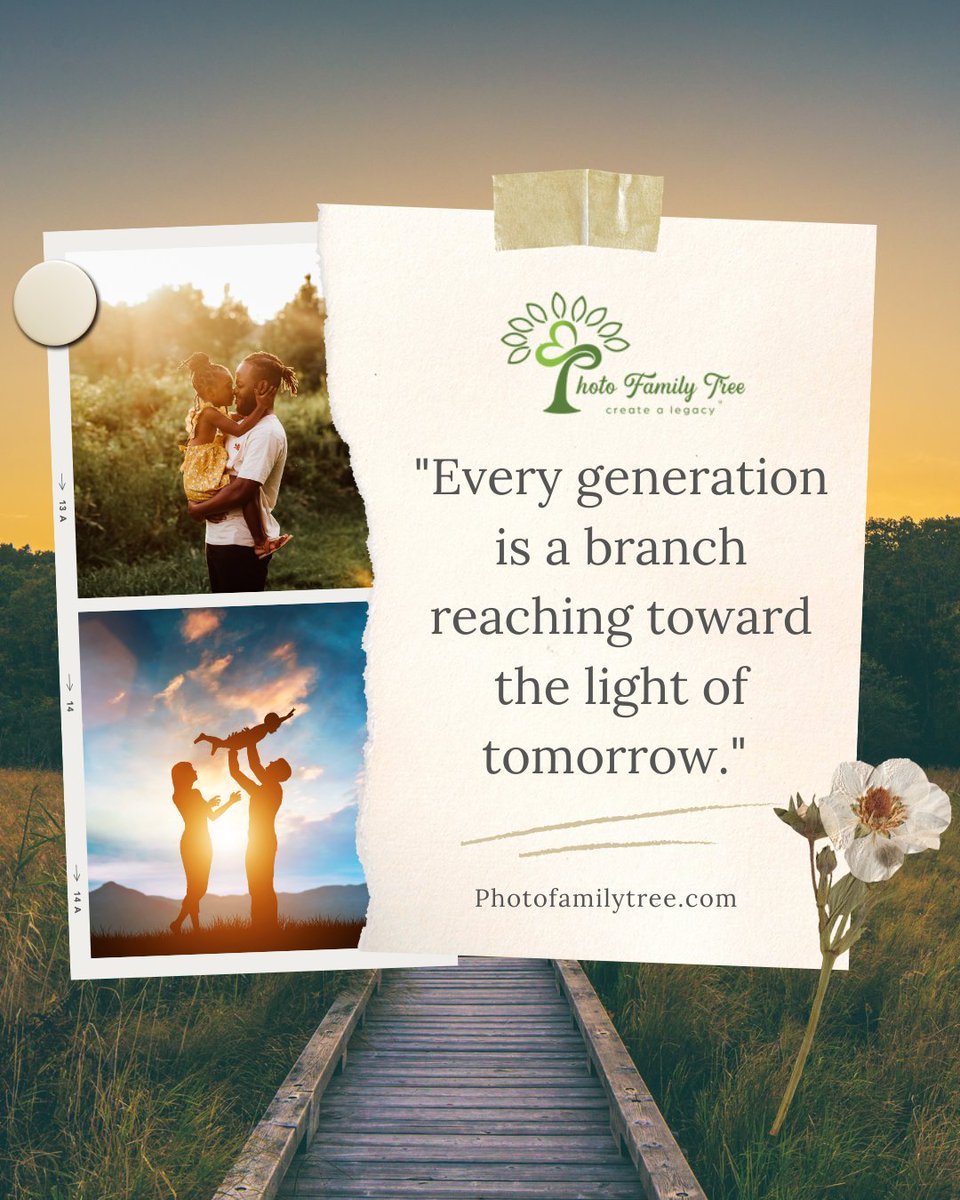 ajboodram's tweet image. Every generation grows from the strength of the last—reaching, thriving, and carrying love forward. 🌳✨

photofamilytree.com

#FamilyTreeWisdom #GenerationsOfLove #RootsAndBranches #LegacyOfLove #GrowingTogether #FamilyHeritage #PhotoFamilyTree #TimelessConnections