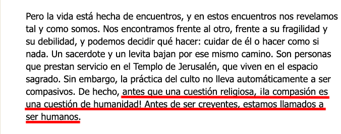 La compasión nos hace humanos.