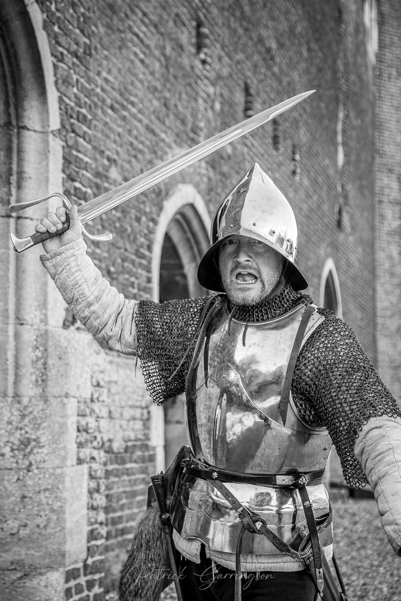 JPG_1969's tweet image. Excited for my next Wars of the Roses living history event! I'm not as scary as you might think...this one is from Tattershall Castle in 2015. #livinghistory #warsoftheroses #history #medieval