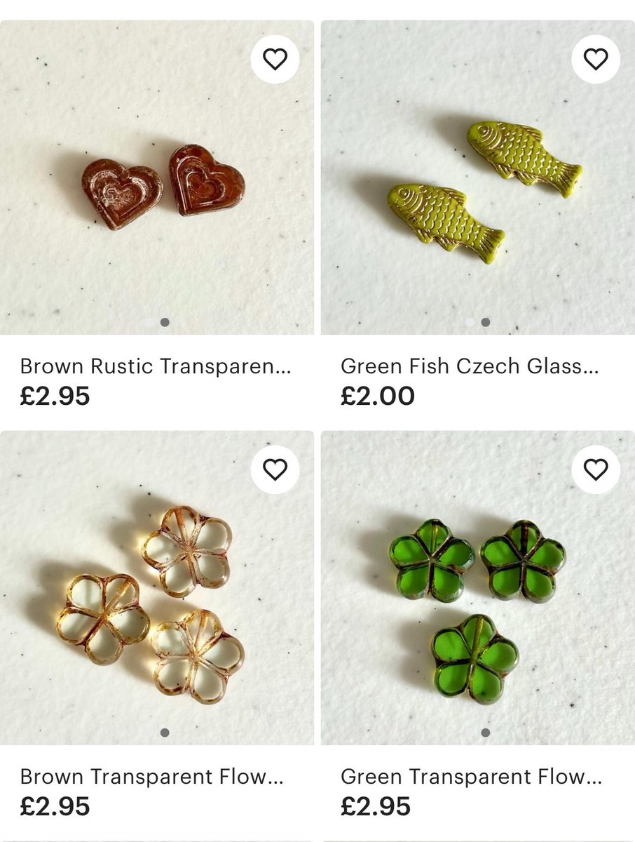miffyfairy's tweet image. i made an etsy a few days ago to sell a bunch of my beads on! 🌟 super pretty czech glass beads