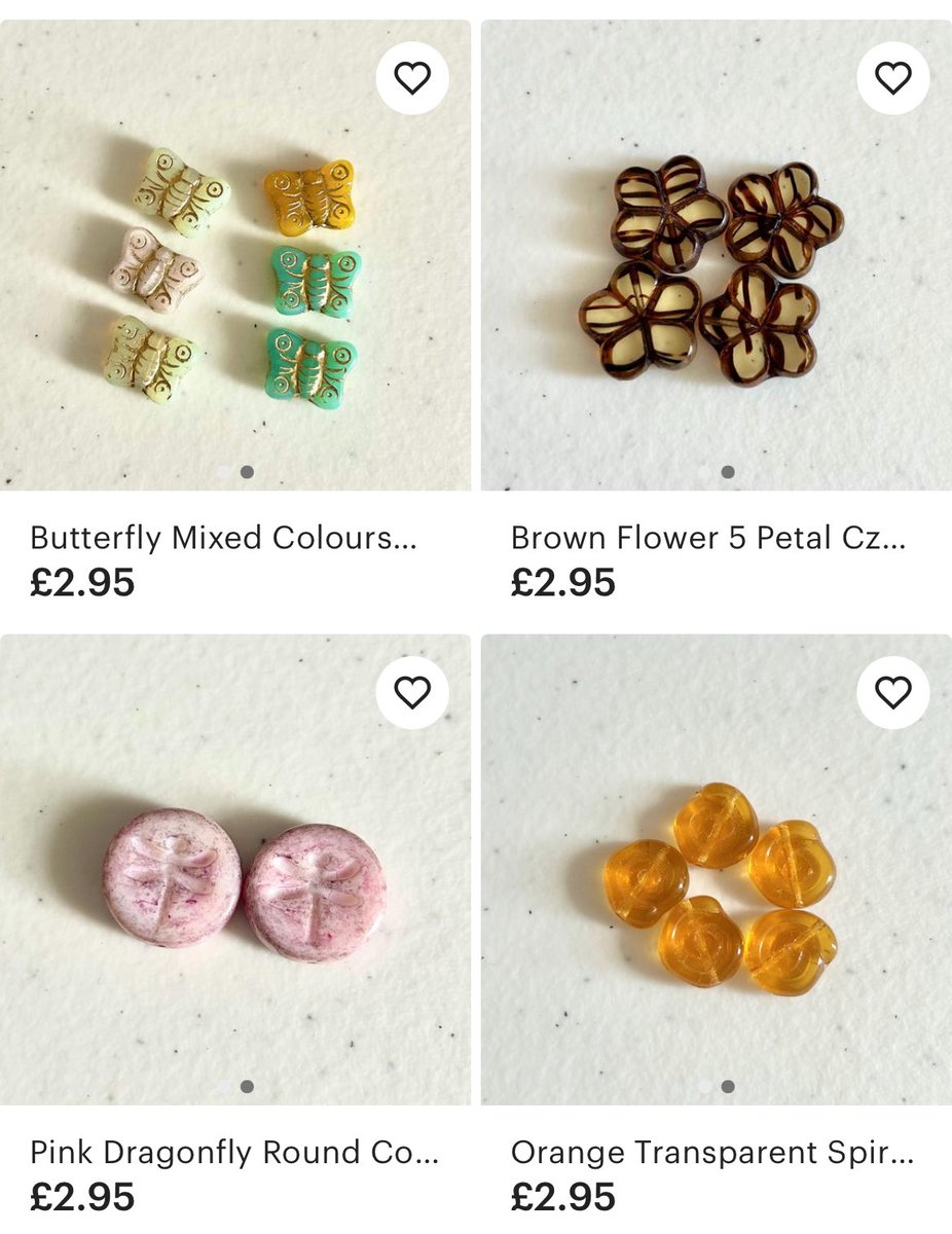 miffyfairy's tweet image. i made an etsy a few days ago to sell a bunch of my beads on! 🌟 super pretty czech glass beads