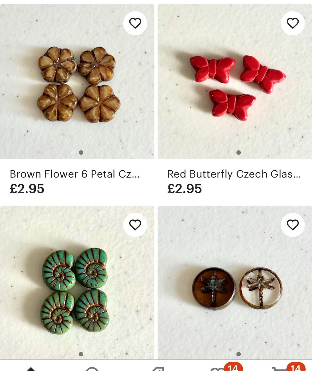 miffyfairy's tweet image. i made an etsy a few days ago to sell a bunch of my beads on! 🌟 super pretty czech glass beads