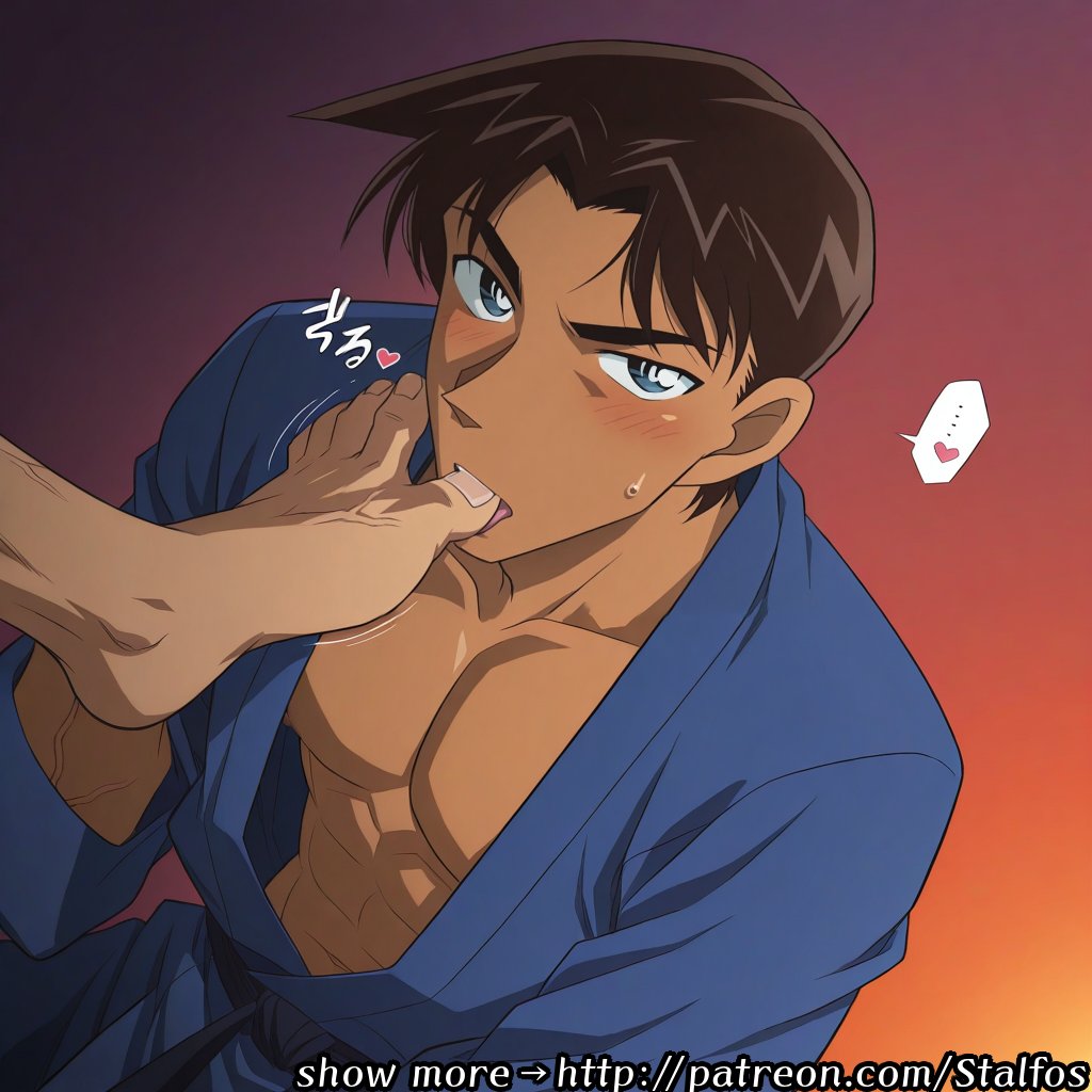 Heiji Hattori | Detective Conan
#nsfw #yaoi #bara