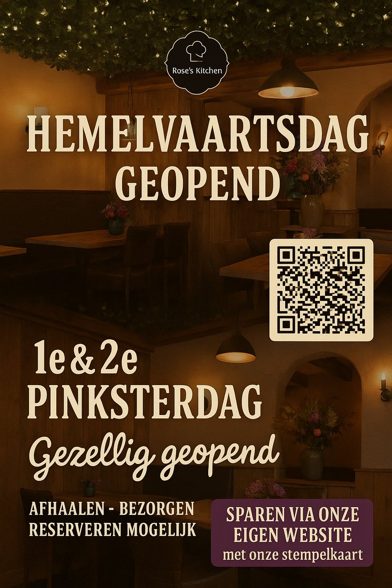 Roseskitchennl's tweet photo. 📍 Zien we je binnenkort in het gezelligste hoekje van Uithoorn?
#Hemelvaartsdag #Pinksteren #RosesKitchen #UithoornEet #Afhalen #Bezorging  #uithoorn #dekwakel #kuddelstaart #mijdrecht #aalsmeer #amstelveen #dehoef #vrouwenakker #nieuwveen #nieuwkoop #schiphol #bloemenveiling https://t.co/0irnlQ8rxb