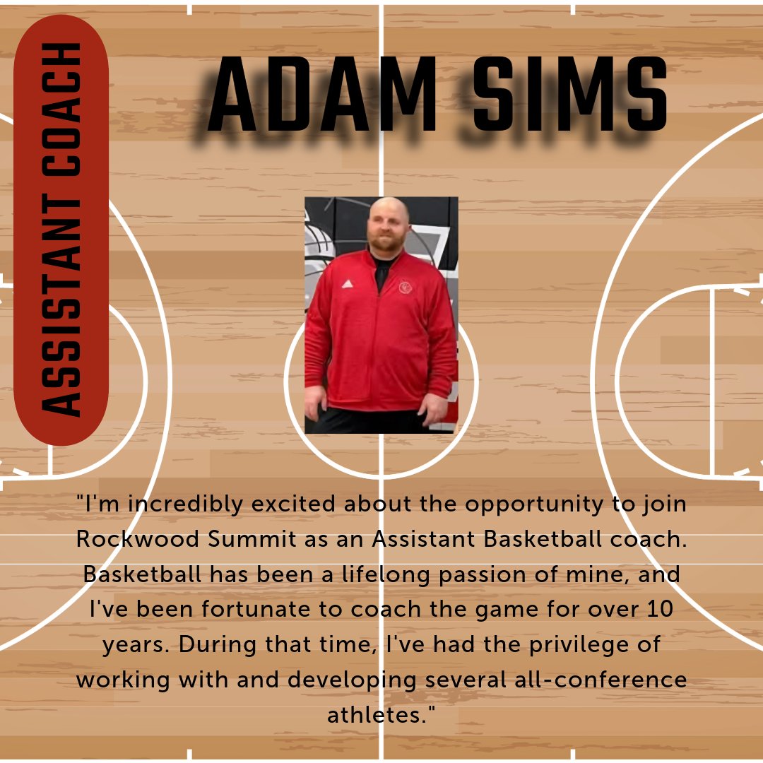 Please join us in welcoming a new Assistant Coach, Adam Sims to the Rockwood Summit Girls Basketball program! He is coming from Crystal City High School. We are very excited for him to be part of future seasons. Welcome to Summit!