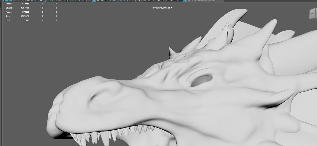Been a long time since I did full 3D model of a dragon... such a shame