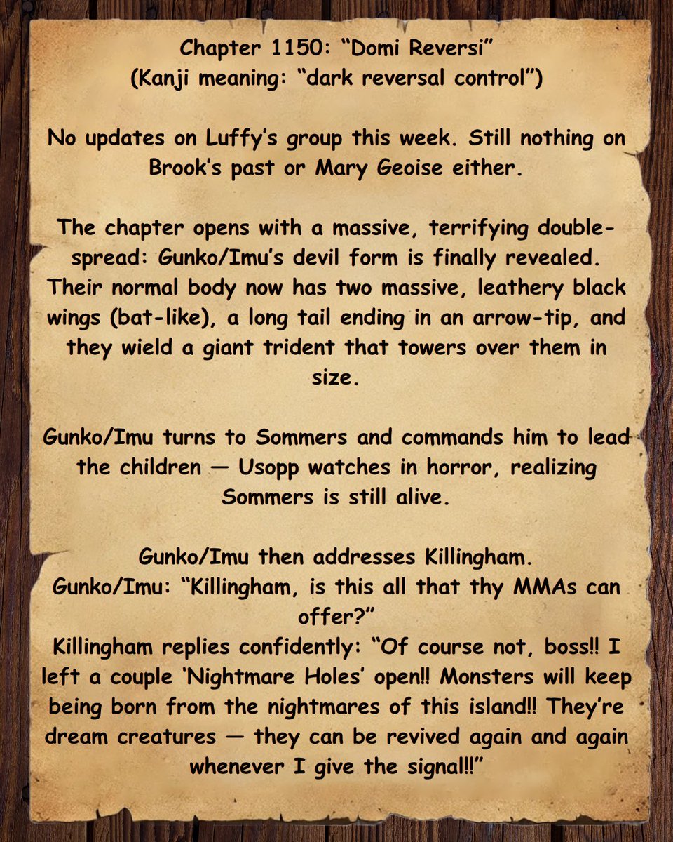 Z_OPNA's tweet photo. ONE PIECE CHAPTER 1150 FULL CHAPTER SUMMARY ⚠️⛔️‼️
#ONEPIECE1150 #OPSPOILERS https://t.co/cyRY0UXjsW