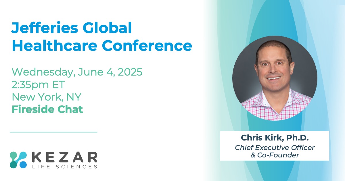 Today, we announced our participation in the Jefferies Global Healthcare Conference in #NewYorkCity next week. Learn more about our upcoming fireside chat in our latest press release here: ir.kezarlifesciences.com/news-releases/…
#JefferiesHealthcare