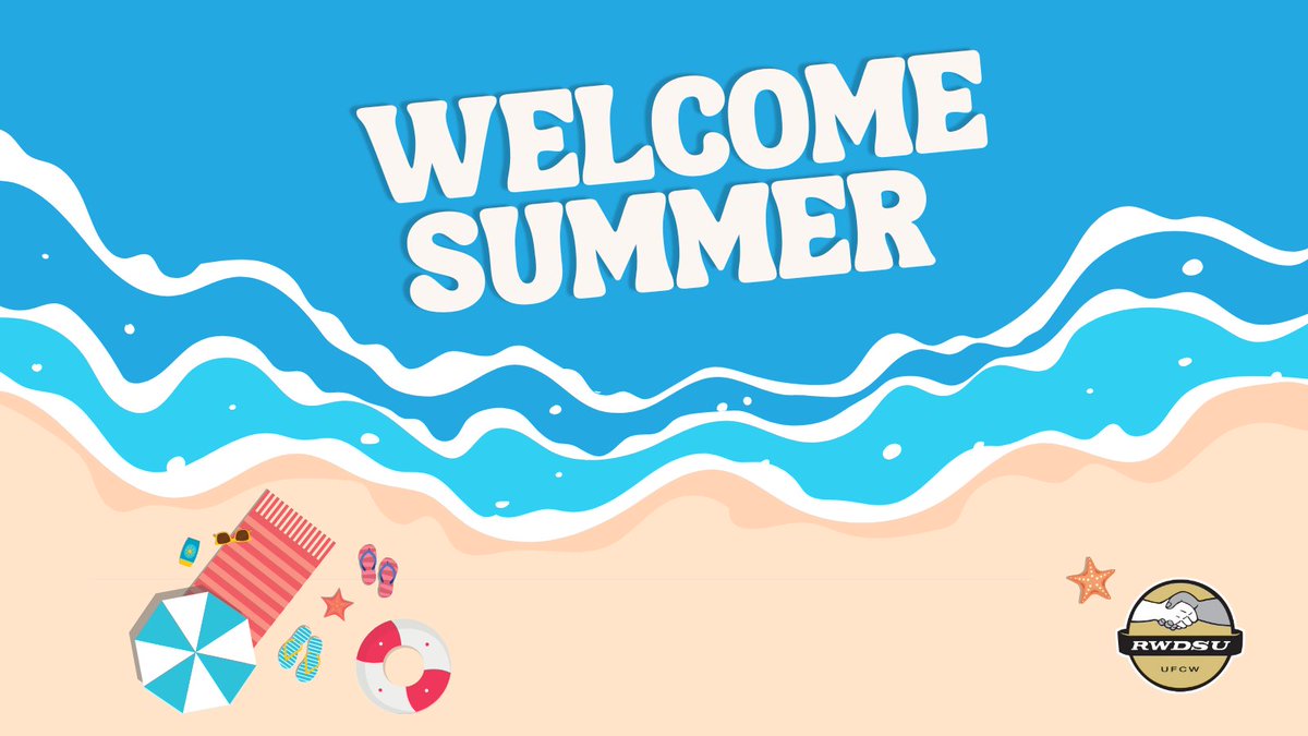 RWDSU's tweet image. ☀️ Hello, Summer!
This summer, let’s organize. Let’s build power.
Let’s talk to our co-workers and take the first steps toward a union that works for us.
🔥 Organizing season is officially ON.
rwdsu.org/contact-an-org…
#FirstDayOfSummer #UnionStrong #HotLaborSummer #OrganizeNow
