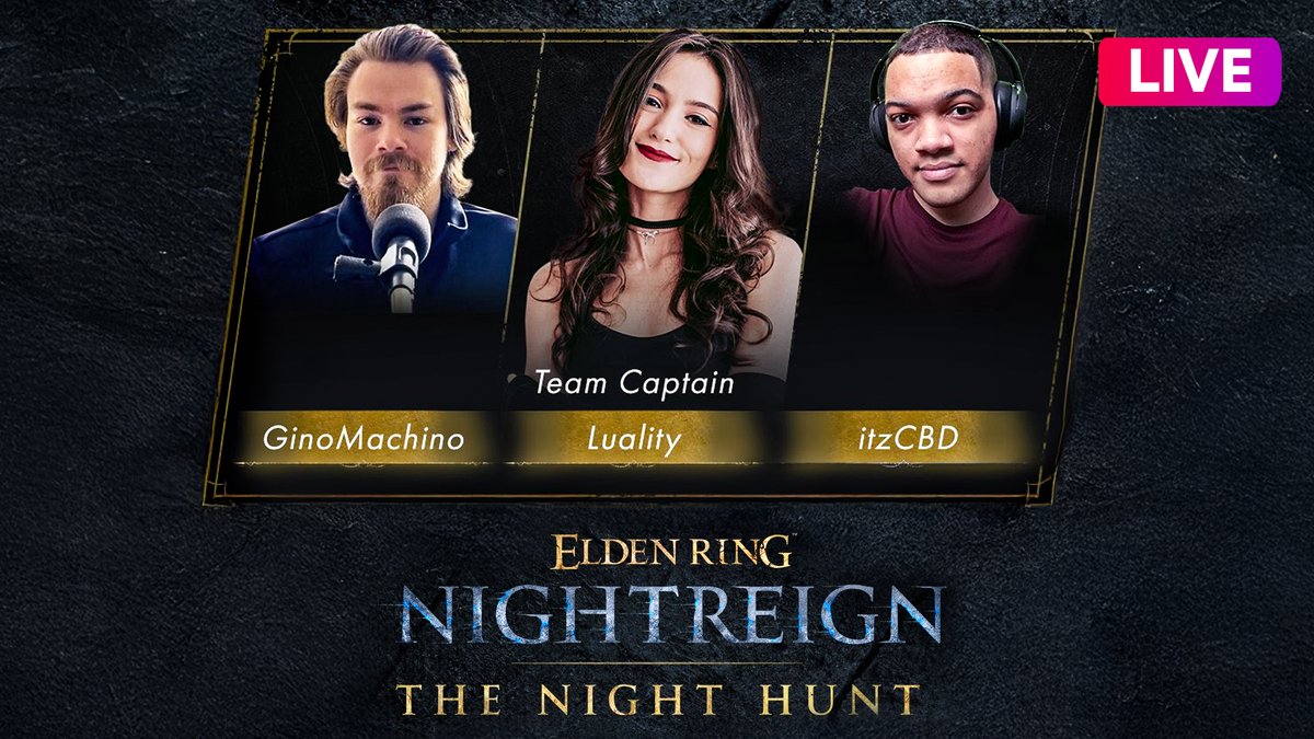 luality's tweet image. I will be participating in the #EldenRingNightreign Night Hunt tournament in about 2 hours as a team captain!
Huge thank you to @BandaiNamcoUS and @ELDENRING for sponsoring the event!
twitch.tv/luality