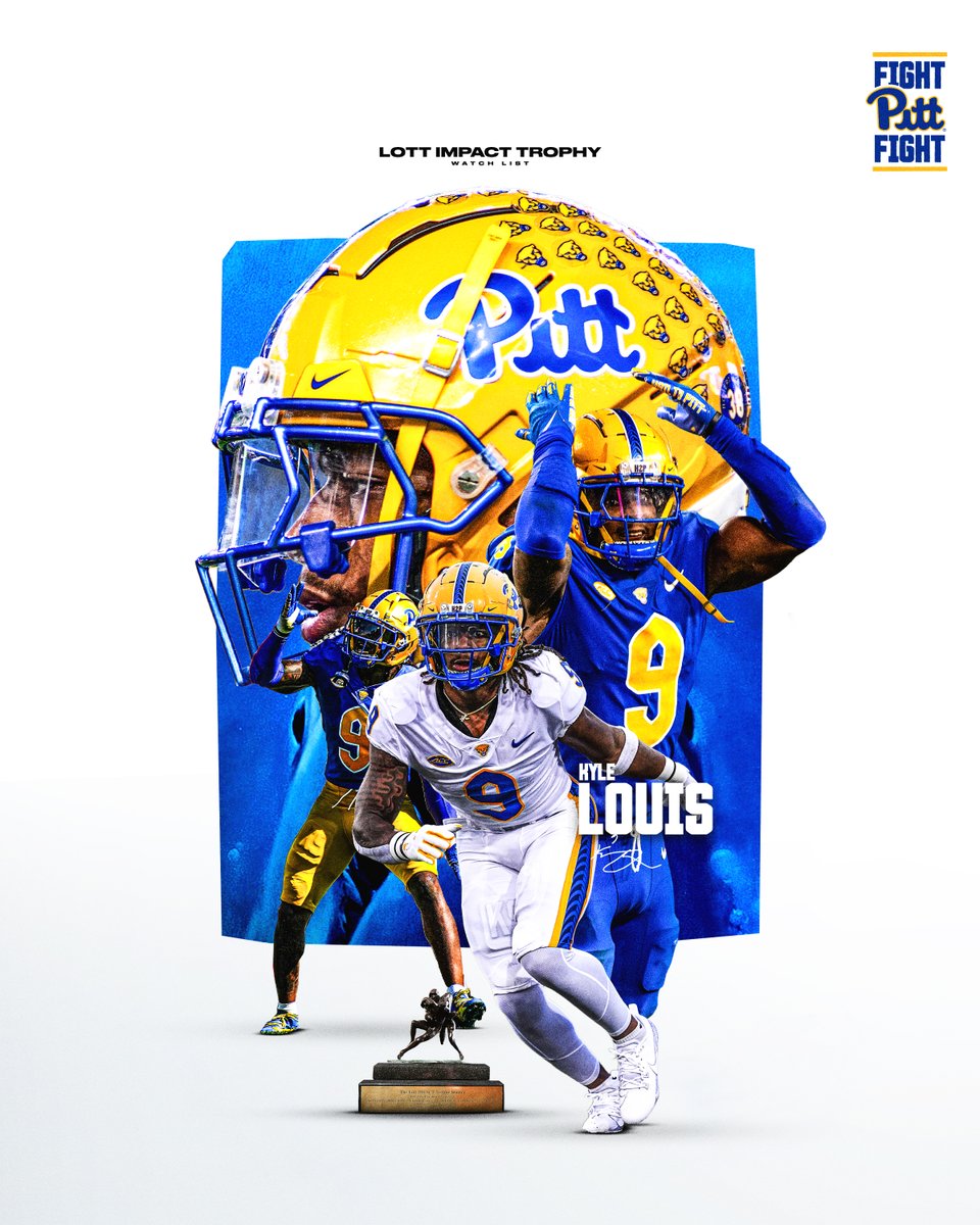 Pitt Football (@pitt_fb) on Twitter photo Lott IMPACT Trophy 🏆 Watch List
Kyle Louis » <a href="/K_009r/">Kyle Louis⁹🦈</a> 🦈
Nation’s Top Defensive Player in Character and Performance 💪
📰 tr.ee/LottImpactWatc…
#H2P » <a href="/TheLottTrophy/">Lott IMPACT Trophy</a> Lott IMPACT Trophy 🏆 Watch List
Kyle Louis » <a href="/K_009r/">Kyle Louis⁹🦈</a> 🦈
Nation’s Top Defensive Player in Character and Performance 💪
📰 tr.ee/LottImpactWatc…
#H2P » <a href="/TheLottTrophy/">Lott IMPACT Trophy</a>