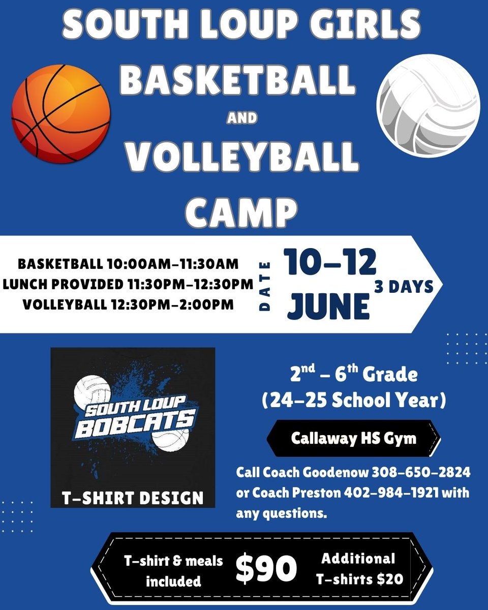 Just a reminder that camp forms are due by the end of the week.