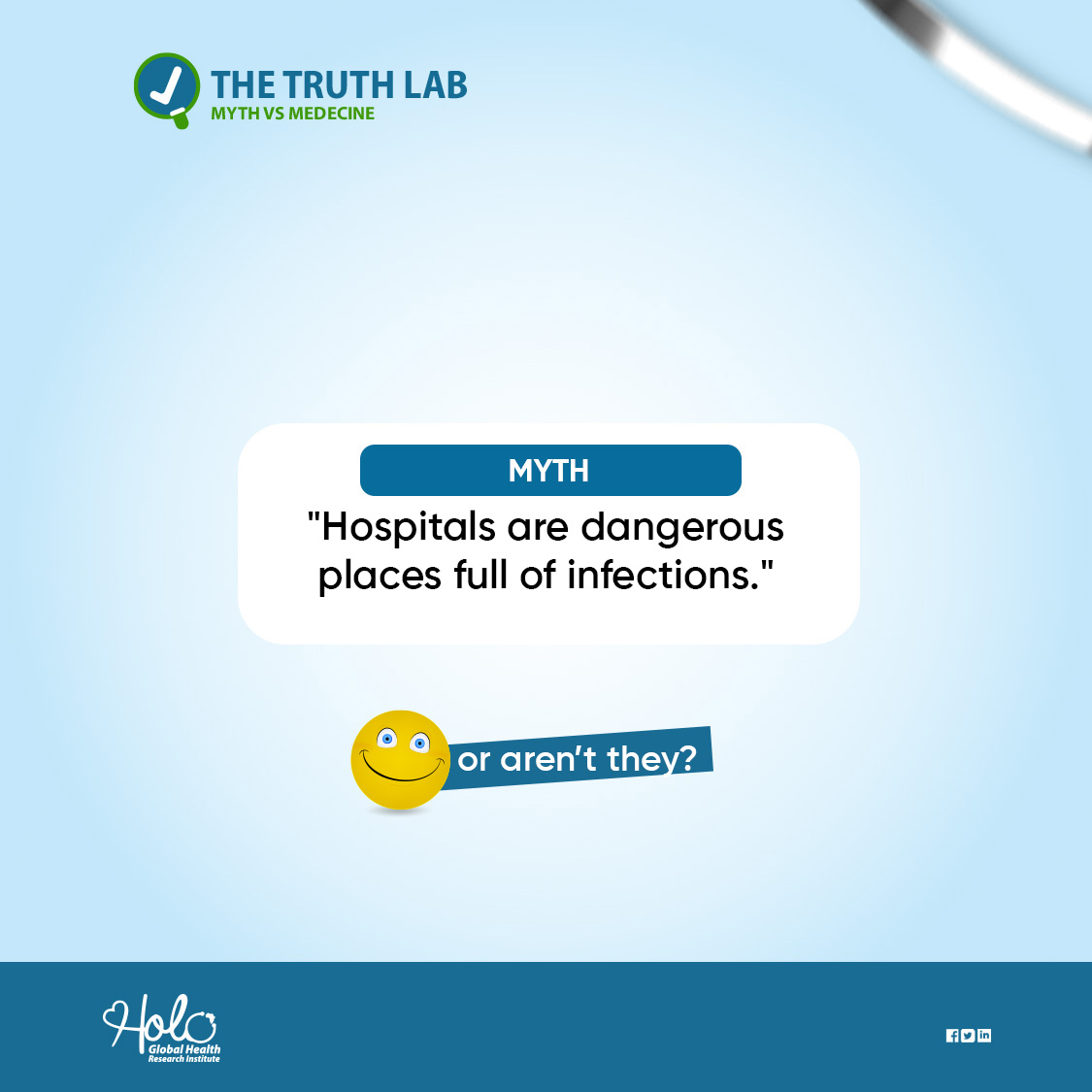 hologhri's tweet photo. 💡 𝐌𝐘𝐓𝐇 𝐯𝐬. 𝐅𝐀𝐂𝐓! 💡
📢 Hospitals are places of healing, not danger! Stay informed and follow safety measures.
Have you heard this myth before? Share your thoughts below! 👇💬

#TheTruthLab #HealthMyths #HospitalSafety #HoloGlobalHealth https://t.co/WI6lMjMMHe