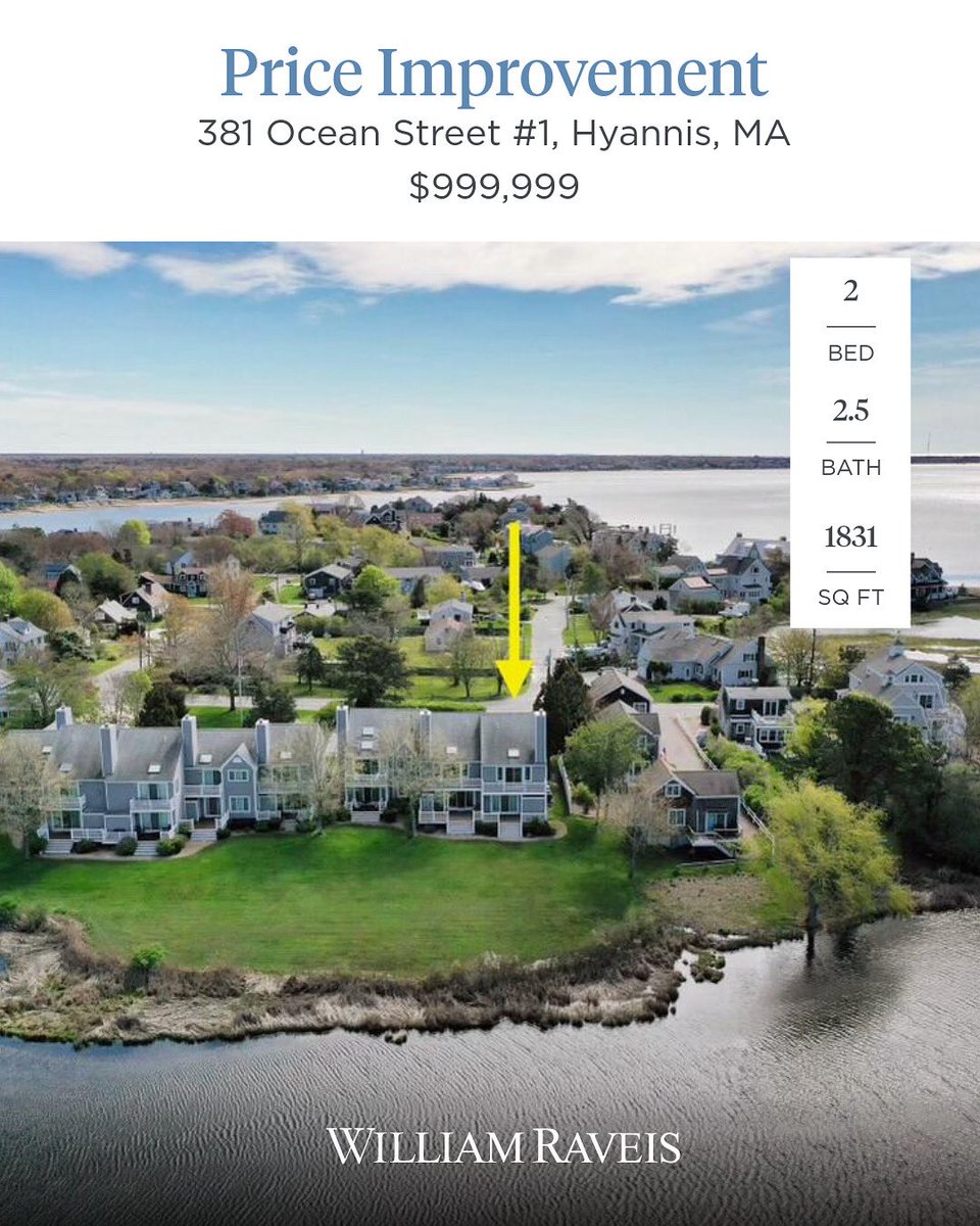 Sam_Amara_'s tweet image. Back on market with big price improvement!

Contact:
Sam Amara
Realtor at William Raveis
Phone: 508-815-9281
Email: sam.amara@raveis.com

#capecodrealtor #capecodliving #williamraveisrealestate #capecodhomesforsale