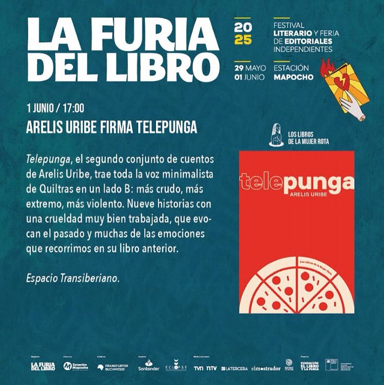 🍕✍🏽✍🏽🔥Este domingo 1 de junio <a href="/uribearelis_/">arelis uribe</a> firma ejemplares de Telepunga!!! NO te lo puedes perder
