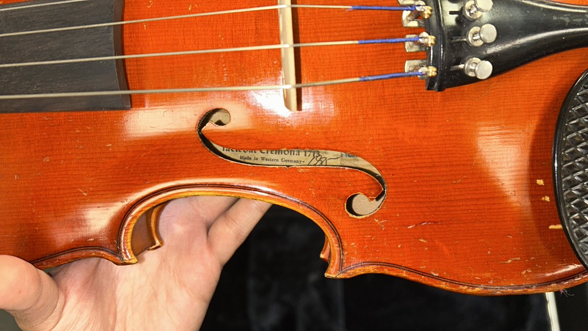 cold war era violin spotted at work