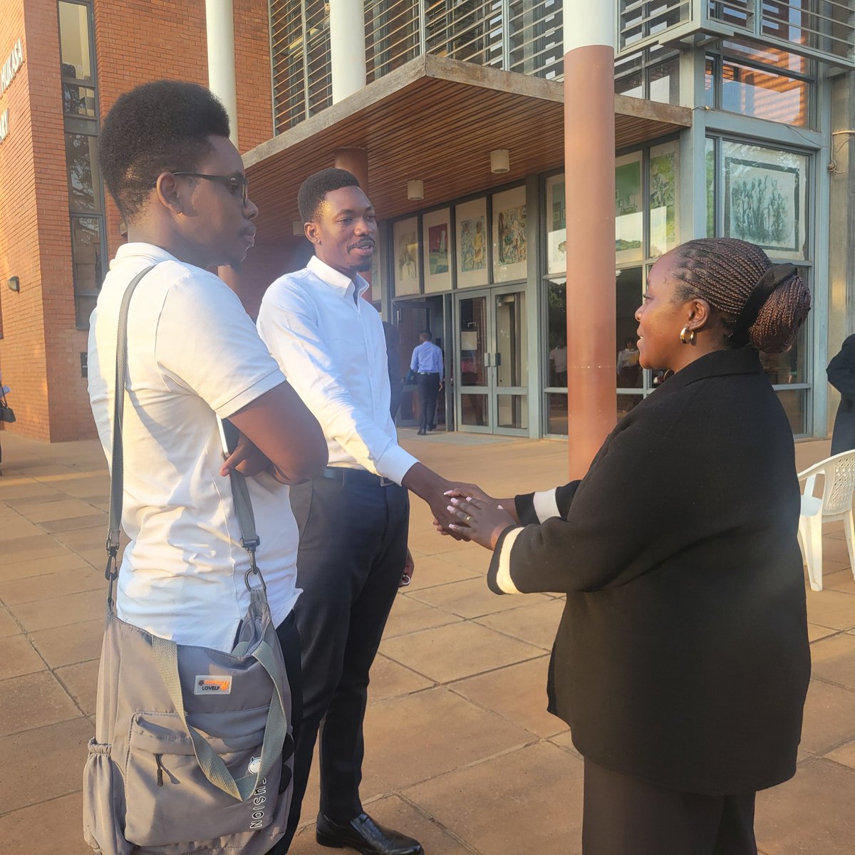 UCU Focus TV (@ucufocustv) on Twitter photo <a href="/uculawsociety/">UCU Law Society</a> President elect <a href="/_eunice_256/">_eunice nantongo wangabira</a> shares a light moment with 26th Guild Vice President <a href="/MR_Miiro/">Mutebi Richard Miiro</a> and current Guild Speaker <a href="/michealtjoseph1/">Joseph Micheal</a> shortly after she was declared winner.
#UCULawSocietyDecides2025 <a href="/uculawsociety/">UCU Law Society</a> President elect <a href="/_eunice_256/">_eunice nantongo wangabira</a> shares a light moment with 26th Guild Vice President <a href="/MR_Miiro/">Mutebi Richard Miiro</a> and current Guild Speaker <a href="/michealtjoseph1/">Joseph Micheal</a> shortly after she was declared winner.
#UCULawSocietyDecides2025