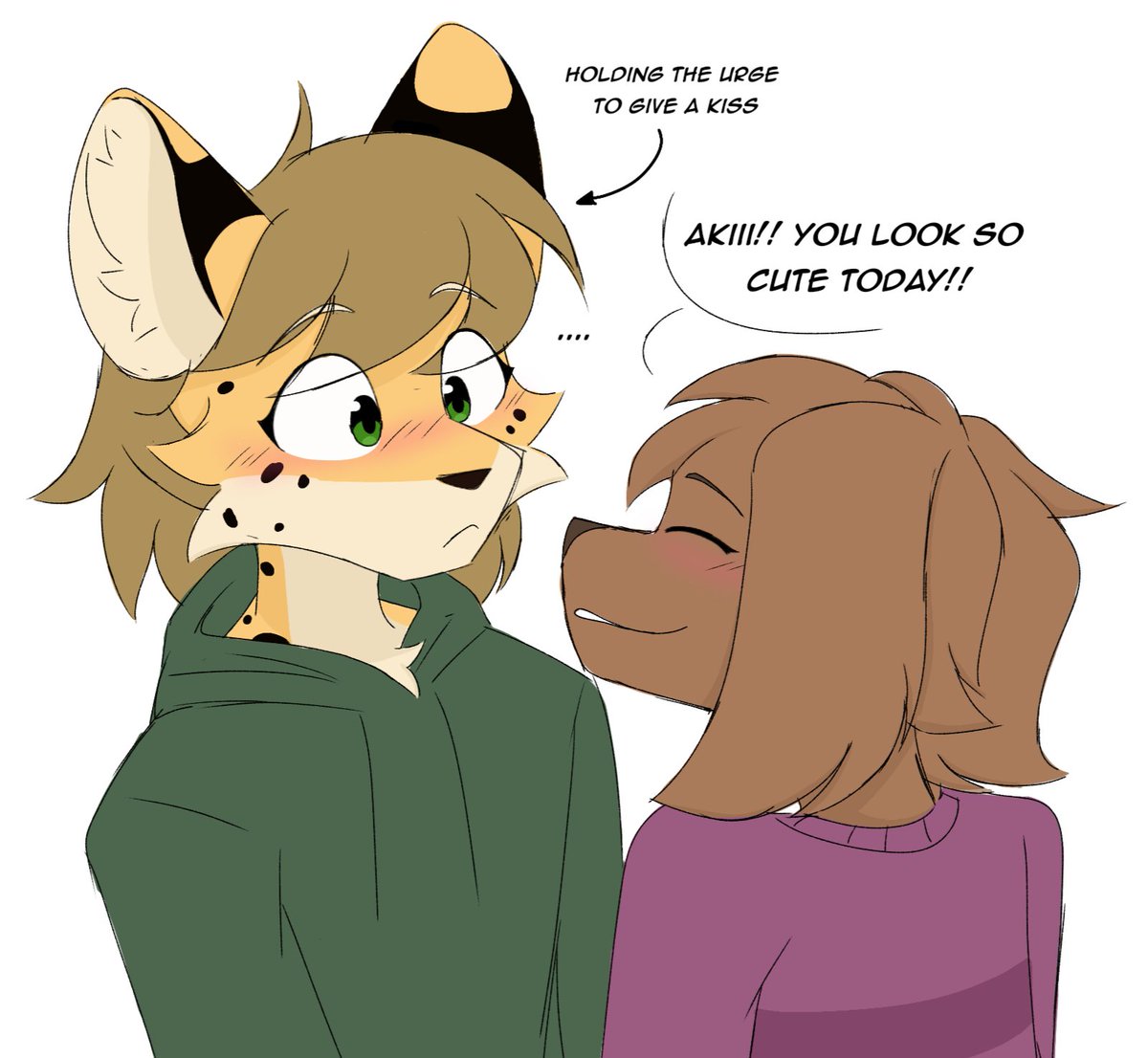 Girls complimenting other girls