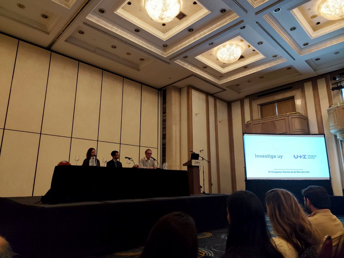 Investiga uy (@investigauy) on Twitter photo Hoy participamos en la mesa redonda “Ciencia, Biotecnología e Innovación”, co-coordinada por Investiga uy y <a href="/UruguayInnova/">Uruguay Innova</a> , en el marco del Congreso de la Sociedad Uruguaya de Biociencias (SUB).
La apertura estuvo a cargo de Cecilia Callejas (Investiga uy), Bruno Gili (Uruguay Hoy participamos en la mesa redonda “Ciencia, Biotecnología e Innovación”, co-coordinada por Investiga uy y <a href="/UruguayInnova/">Uruguay Innova</a> , en el marco del Congreso de la Sociedad Uruguaya de Biociencias (SUB).
La apertura estuvo a cargo de Cecilia Callejas (Investiga uy), Bruno Gili (Uruguay